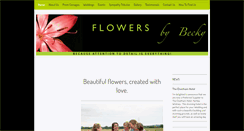 Desktop Screenshot of flowersbybecky.com