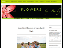 Tablet Screenshot of flowersbybecky.com